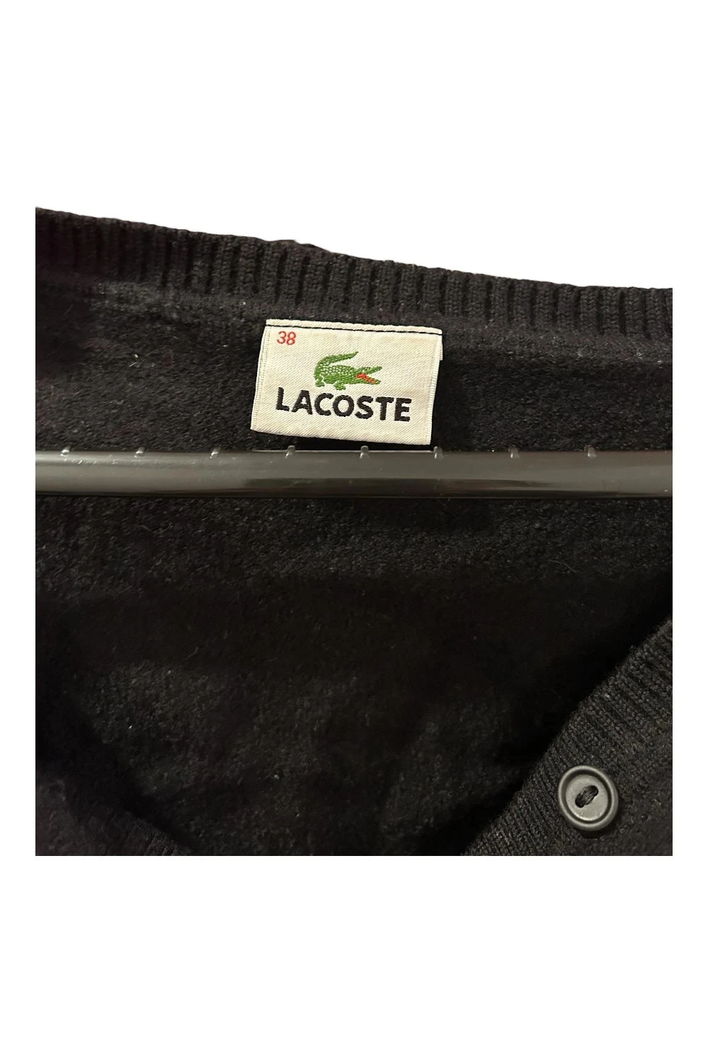 Cardigans noir Lacoste taille M – photo 3